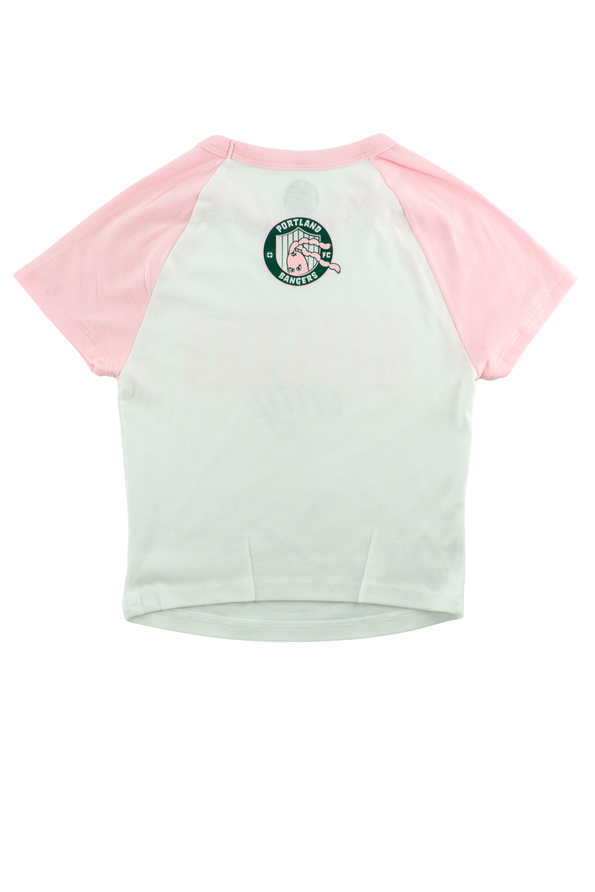 Bangers Only Crop Tee - White/Pink