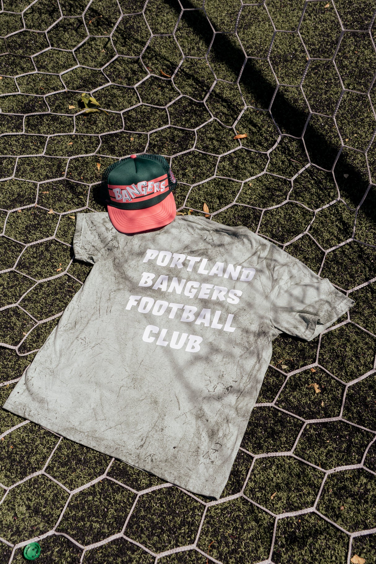 Official League x Portland Bangers Crest Green Fern T-Shirt