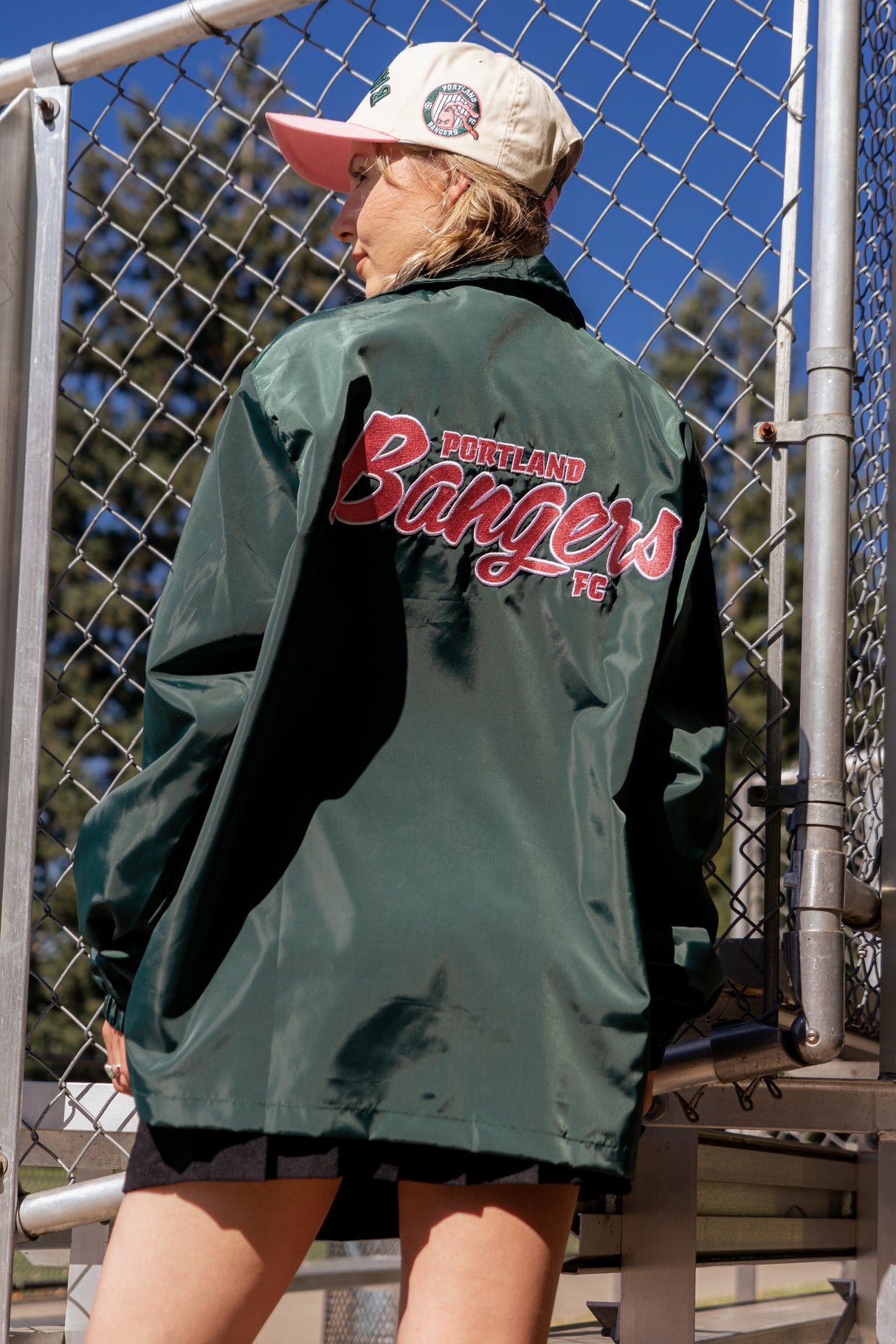 Official League X Portland Bangers Green Skater Jacket