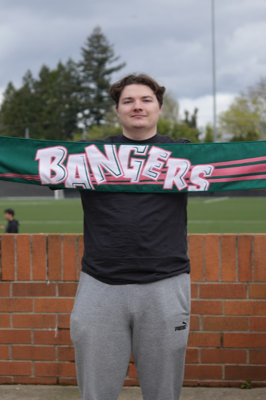 Official League x Portland Bangers Pink Stripe Scarf