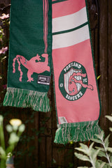 Official League x Portland Bangers Pink Stripe Scarf