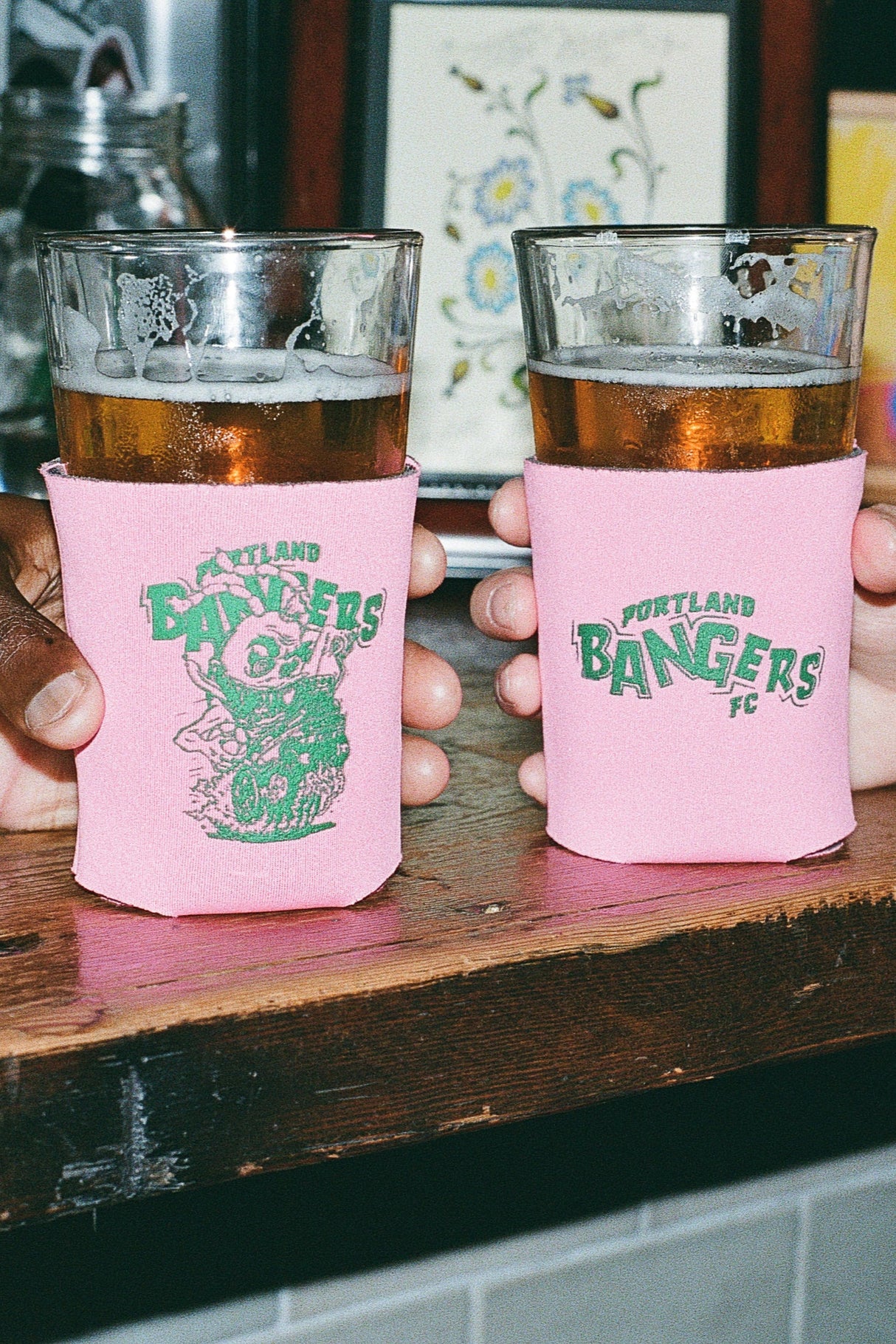 2025 Portland Bangers Artist Series Coozie July 9th Harrison Freeman