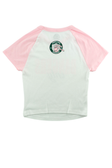 Bangers Only Crop Tee - White/Pink