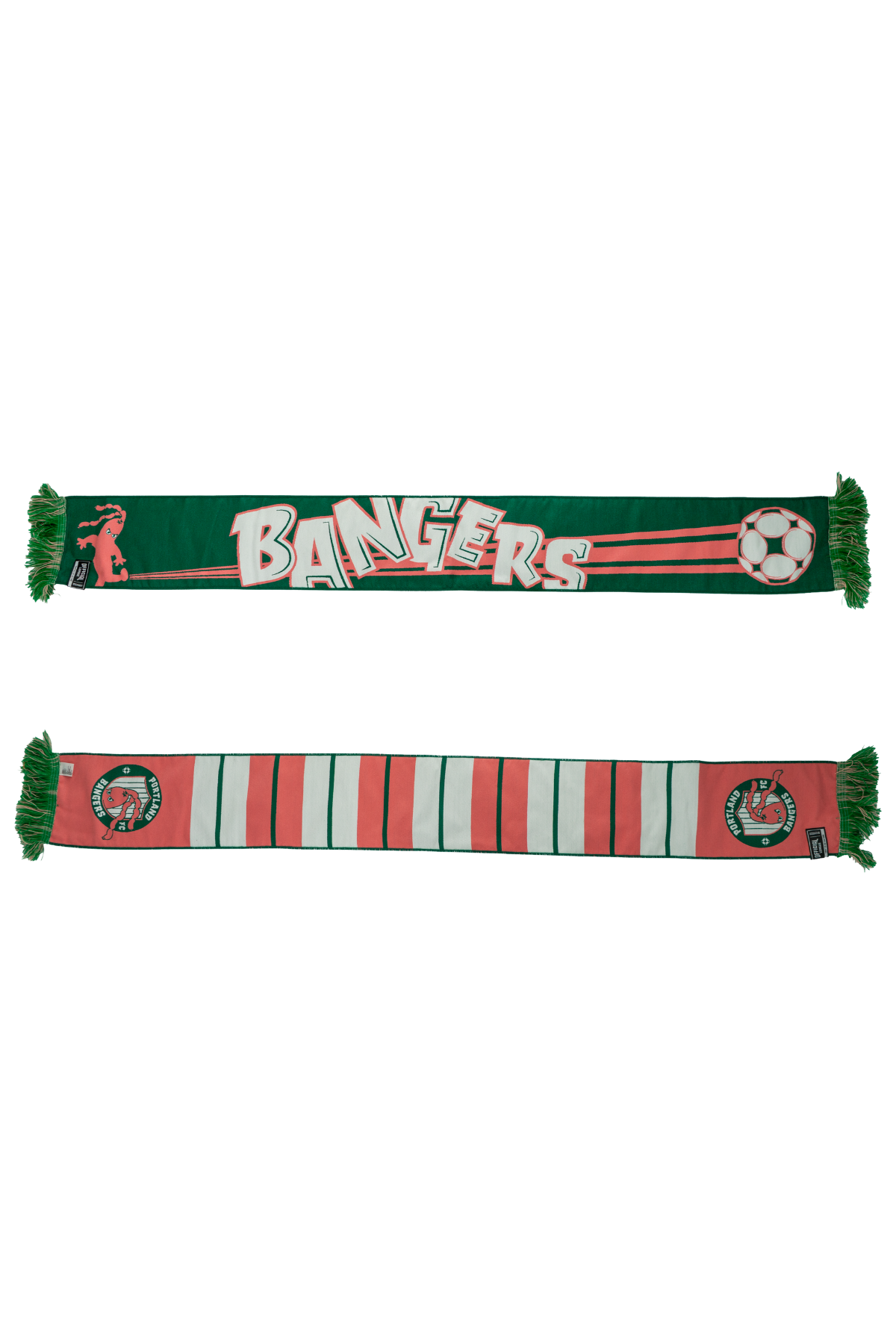 Official League x Portland Bangers Pink Stripe Scarf