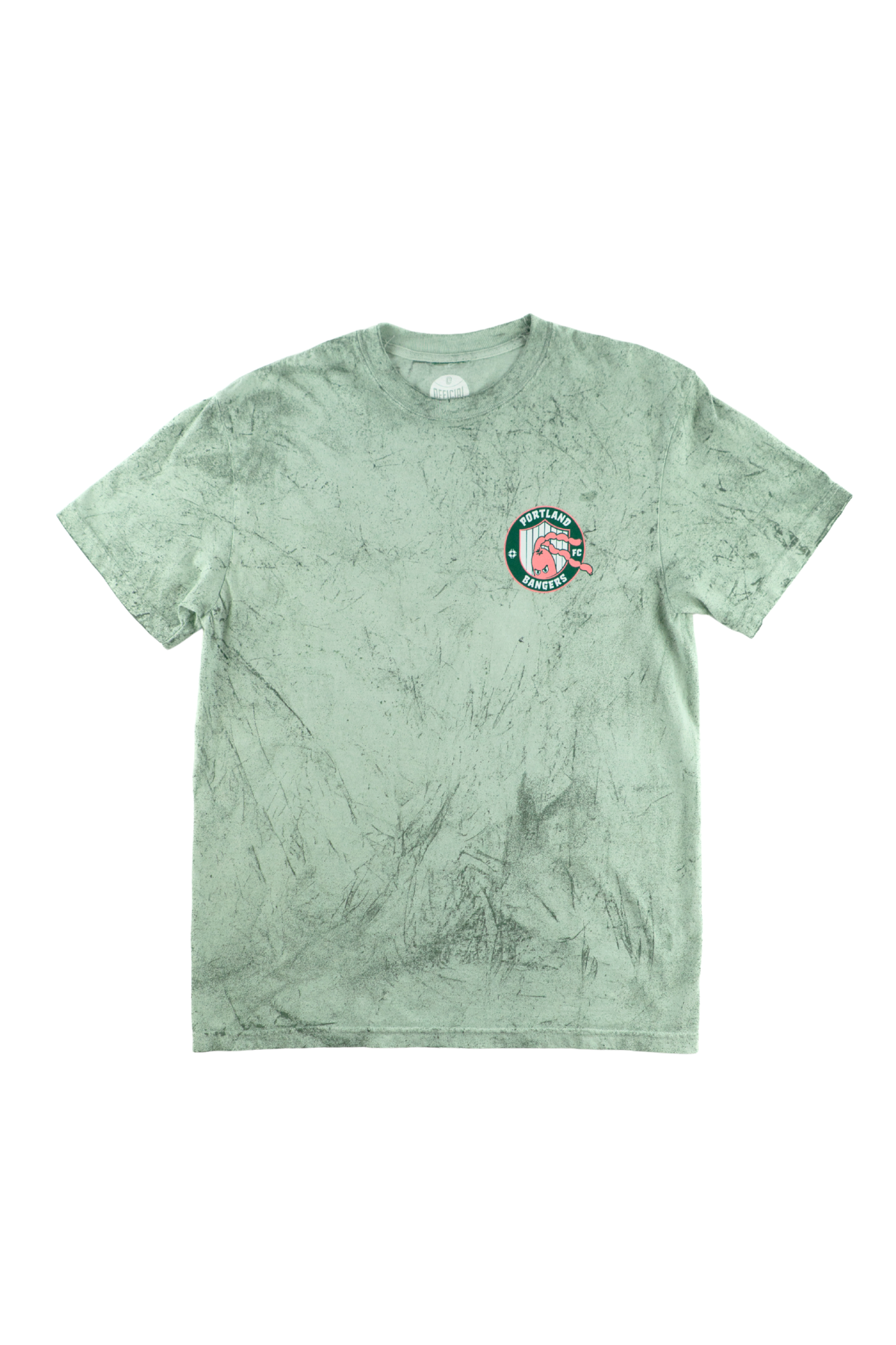 Official League x Portland Bangers Crest Green Fern T-Shirt