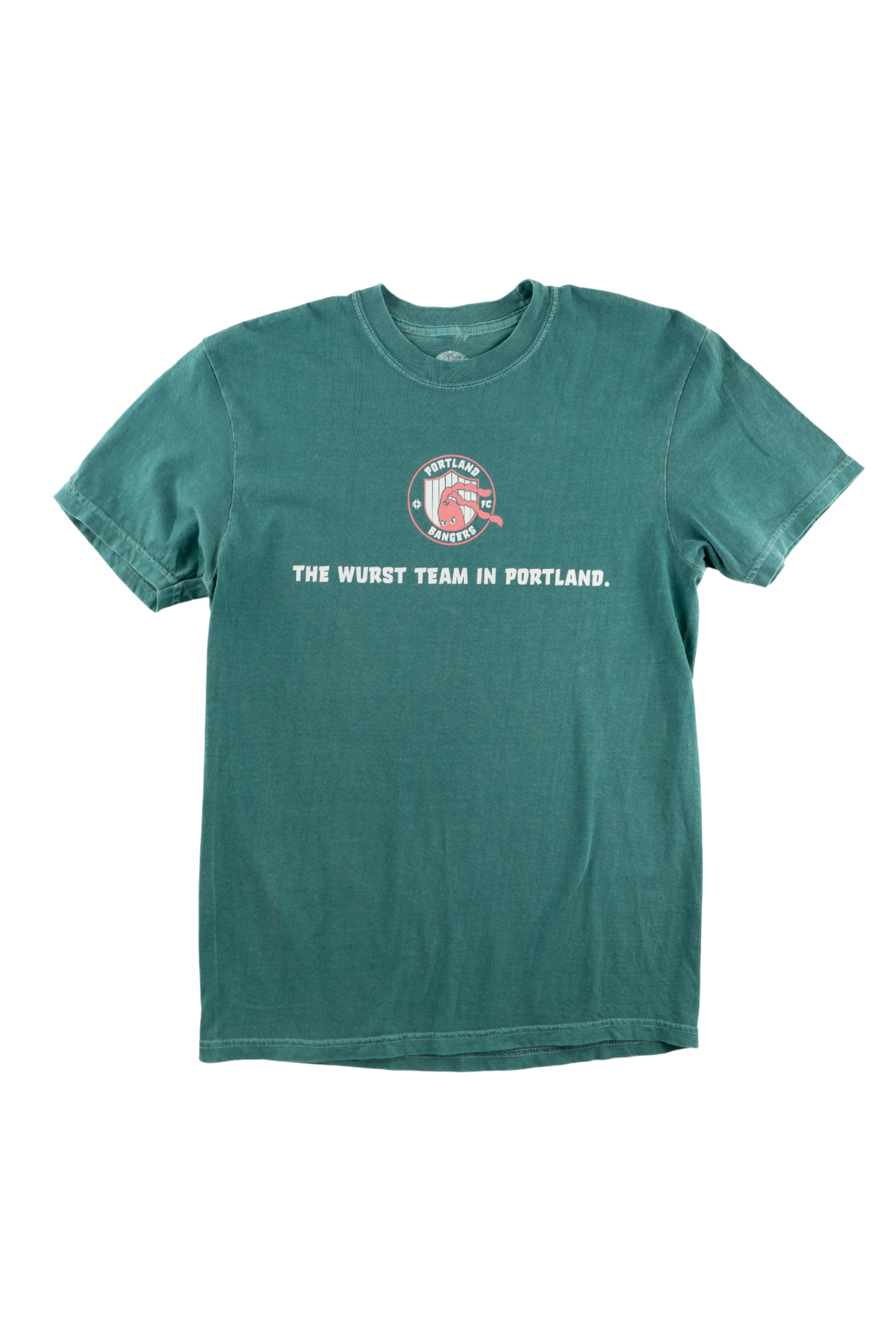 Official League x Portland Bangers Wurst Team in Portland Emerald Green T-shirt