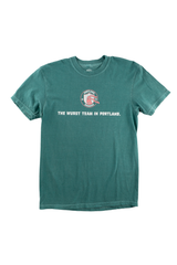 Official League x Portland Bangers Wurst Team in Portland Emerald Green T-shirt