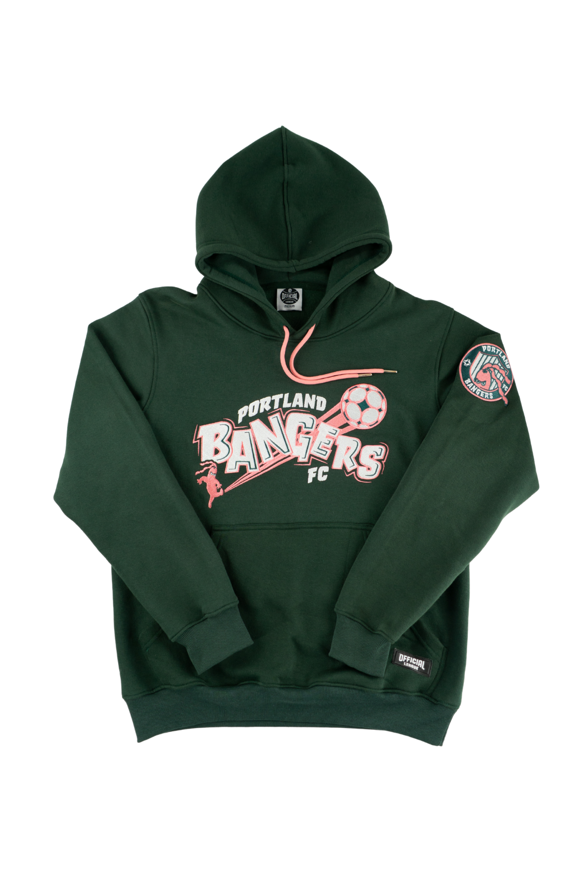 Official League X Portland Bangers FC Green Pullover Hoodie
