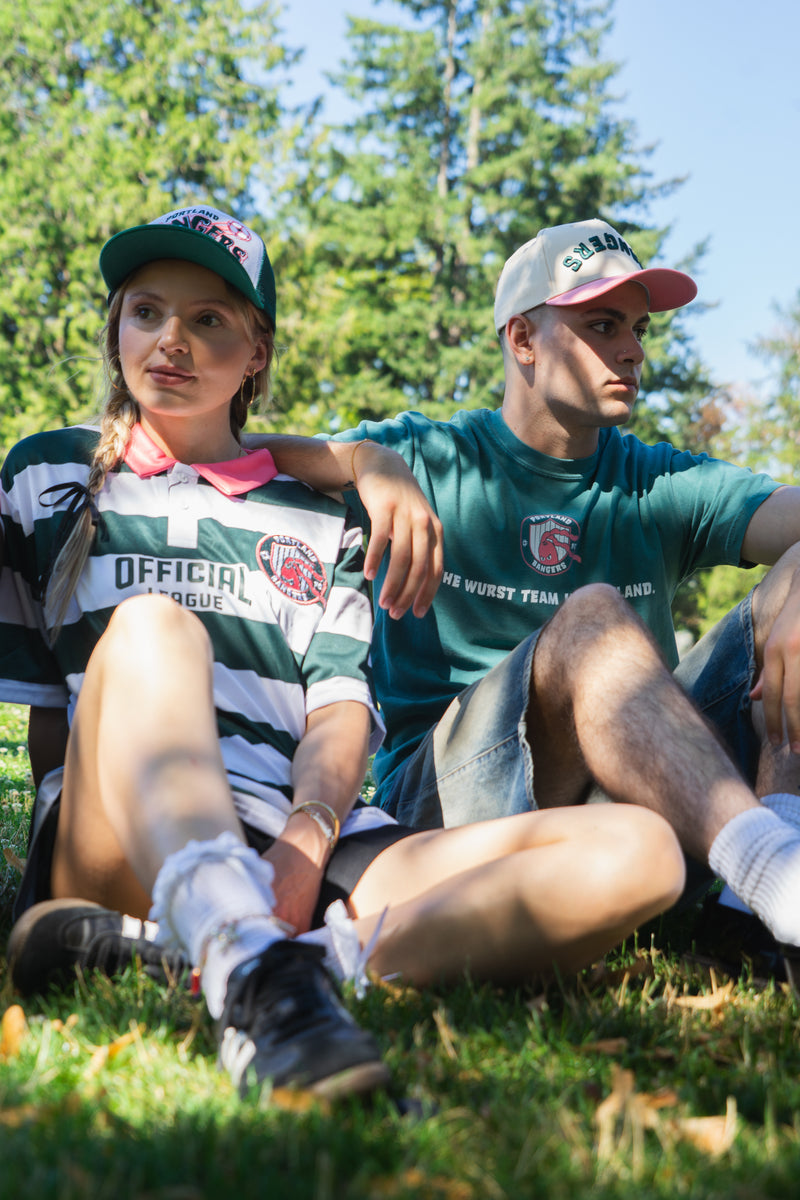 Official League x Portland Bangers Wurst Team in Portland Emerald Green T-shirt