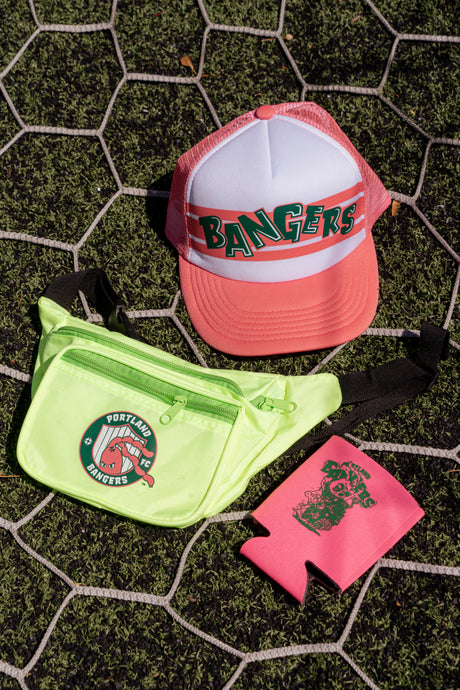 Portland Bangers Neon Green Fanny Pack w/ 3 Zippers