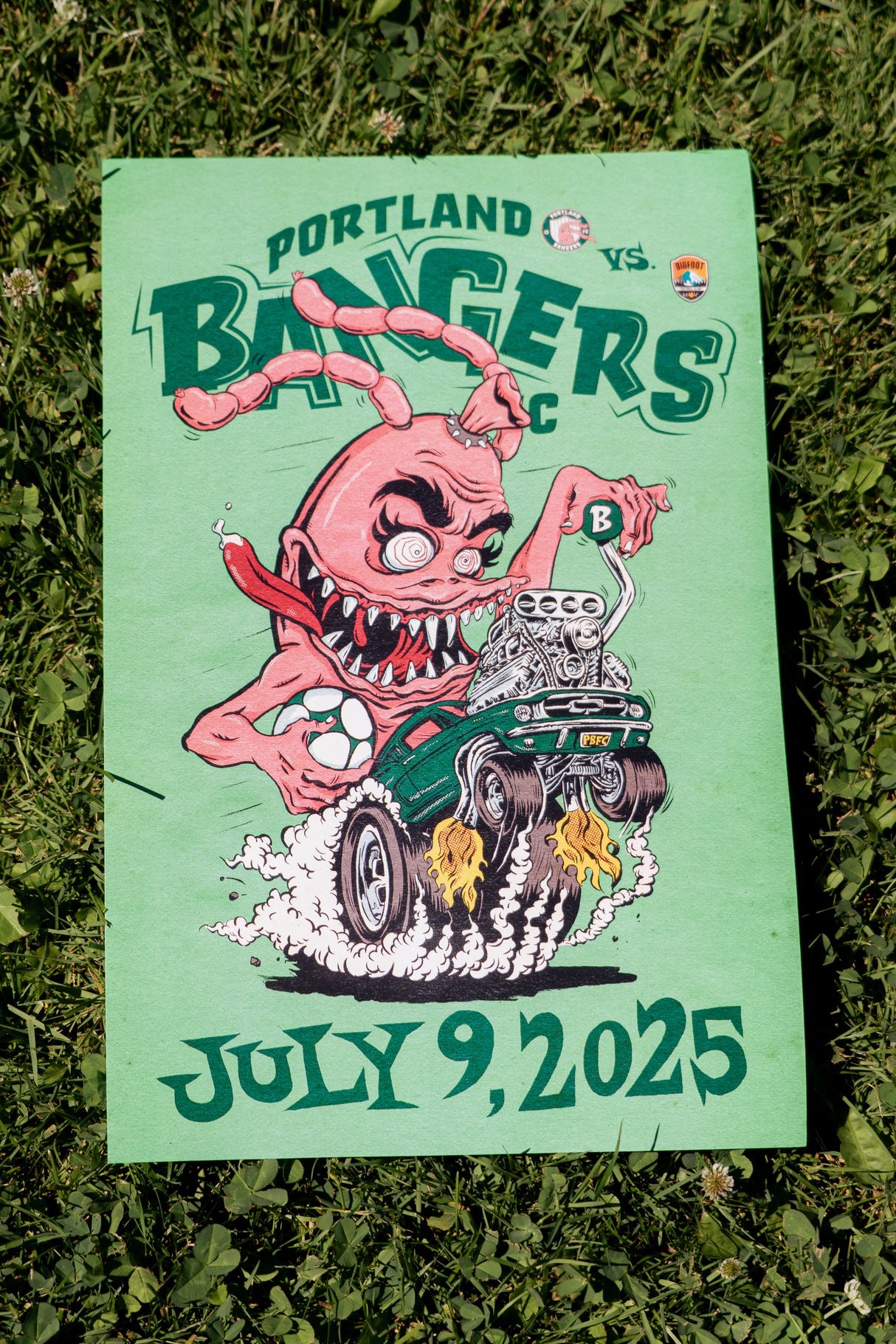 2025 Portland Bangers Artist Series Poster July 9th Harrison Freeman