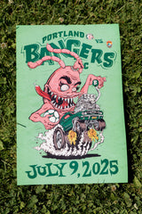 2025 Portland Bangers Artist Series Poster July 9th Harrison Freeman