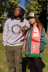 Official League x Portland Bangers Crest Grey Crew Sweatshirt