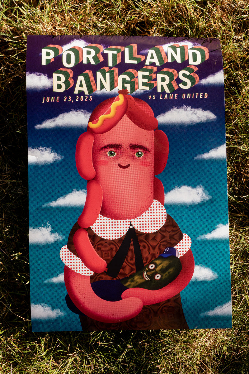 2025 Portland Bangers Artist Series Poster June 23rd Thom Mirem
