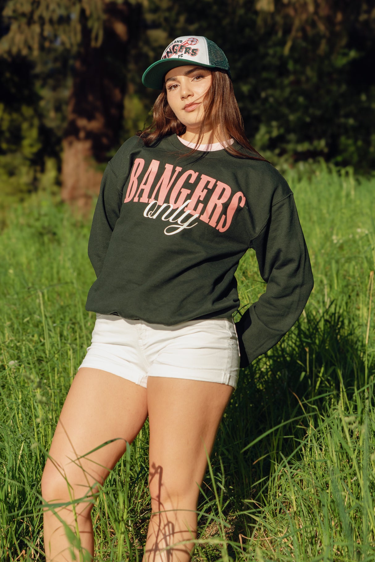 Bangers Only Green Crewneck