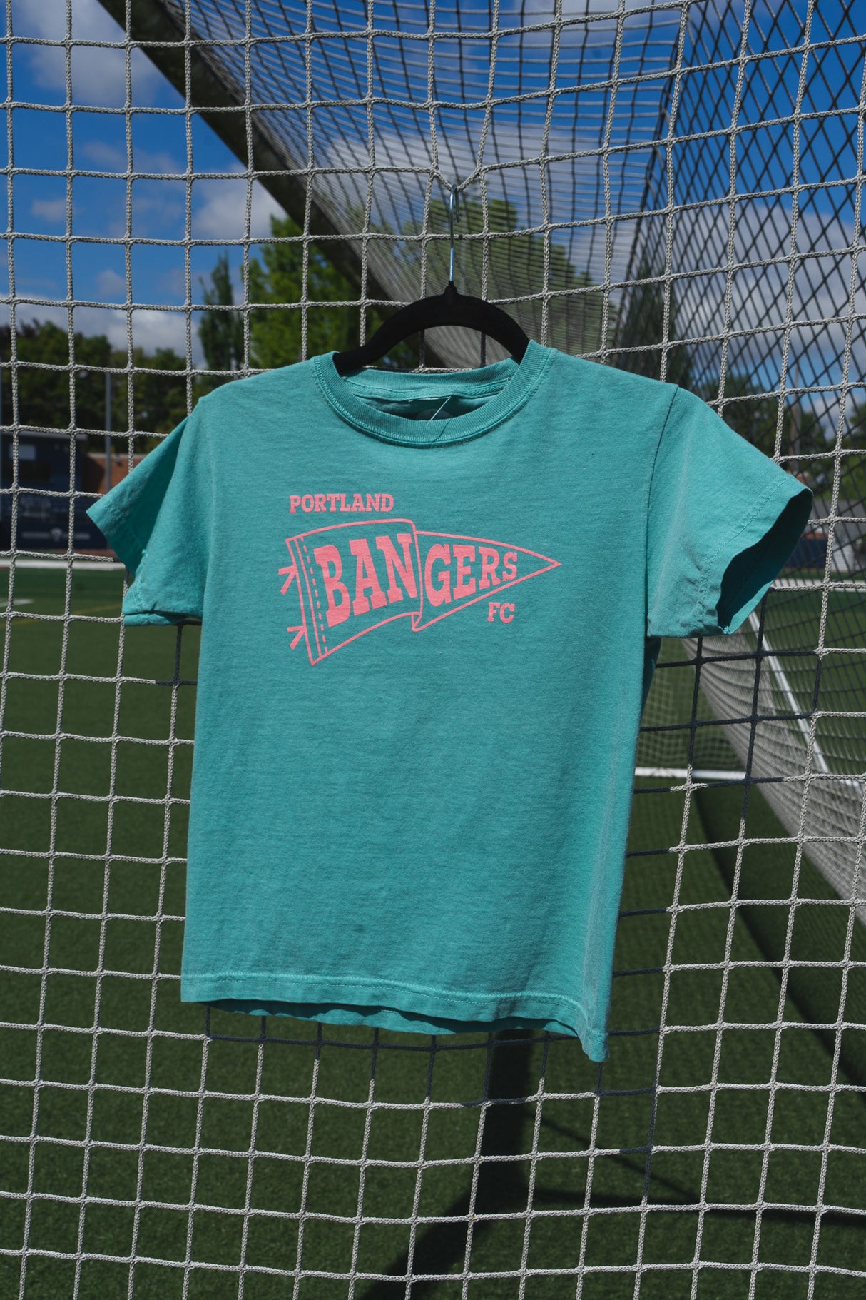 Official League X Portland Bangers Flag Green Youth T-Shirt