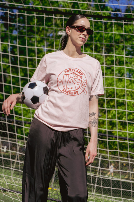 Bangers Badge Tee - Pink