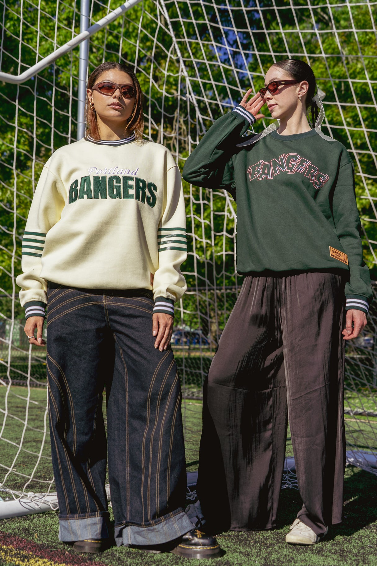 Official League x Portland Bangers Green Crewneck