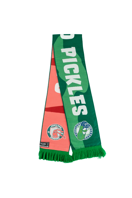 Official League Portland Pickles x Portland Bangers Collab Scarf